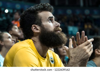 İstanbul / Turkey, November 5, 2018: Luigi Datome During Turkish Basketball Super League 2018-19 Week 4 Basketball Game Anadolu Efes Vs Fenerbahce Istanbul, Ulker Sports Arena.