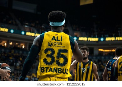 İstanbul / Turkey, October 17, 2018: Ali Muhammed (Bobby Dixon) During EuroLeague 2018-19 Week 2 Basketball Game Fenerbahce Istanbul Vs Khimki Moscow, Ulker Sports And Event Hall.