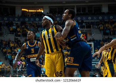 İstanbul / Turkey, October 17, 2018: Bobby Dixon And Malcolm Thomas EuroLeague 2018-19 Round 2 Basketball Game Fenerbahce Istanbul Vs Khimki Moscow, Ulker Sports And Event Hall.