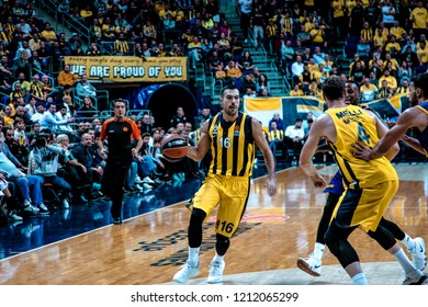 İstanbul / Turkey, October 17, 2018: Kostas Sloukas During EuroLeague 2018-19 Round 2 Basketball Game Fenerbahce Istanbul Vs Khimki Moscow, Ulker Sports And Event Hall.