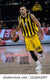 İstanbul / Turkey, October 25, 2018: Kostas Sloukas During EuroLeague 2018-19 Week 4 Basketball Game Anadolu Efes Vs Fenerbahce Istanbul, Sinan Erdem Dome.