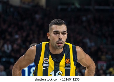 İstanbul / Turkey, October 25, 2018: Kostas Sloukas During EuroLeague 2018-19 Week 4 Basketball Game Anadolu Efes Vs Fenerbahce Istanbul, Sinan Erdem Dome.