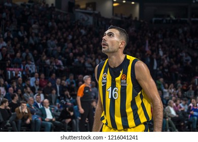 İstanbul / Turkey, October 25, 2018: Kostas Sloukas During EuroLeague 2018-19 Week 4 Basketball Game Anadolu Efes Vs Fenerbahce Istanbul, Sinan Erdem Dome.