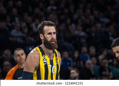 İstanbul / Turkey, October 25, 2018: Luigi Datome During EuroLeague 2018-19 Week 4 Basketball Game Anadolu Efes Vs Fenerbahce Istanbul, Sinan Erdem Dome.