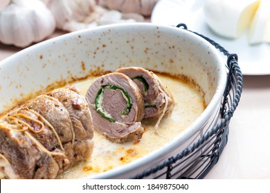 Turkey Roulade With Goat Cheese