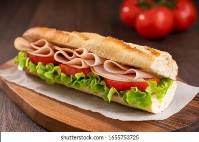 Turkey Sandwich With Tomato And Lettuce