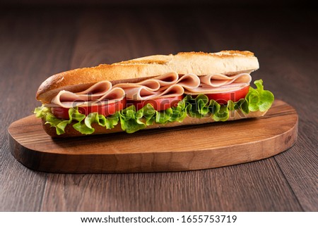 Turkey Sandwich With Tomato And Lettuce