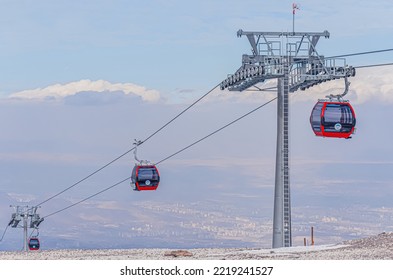 TURKEY. Ski Resort In The Mountains Of Turkey. No Snow. Autumn