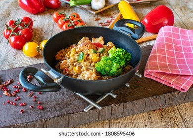 Turkey Stew With Brown Rice And Vegetables