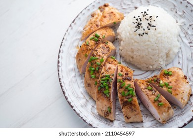 Turkey Tenderloin With Mustard And Soy Sauce.