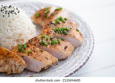 Turkey Tenderloin With Mustard And Soy Sauce.