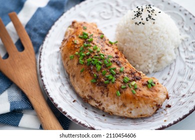 Turkey Tenderloin With Mustard And Soy Sauce.