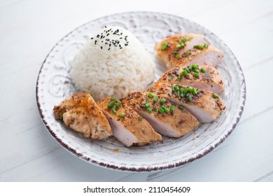 Turkey Tenderloin With Mustard And Soy Sauce.