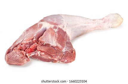 Turkey Thighs - Raw Meat - Isolated On White Background