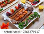 Turkish and Arabic Traditional Ramadan Kebab, Shish Kebab Steak