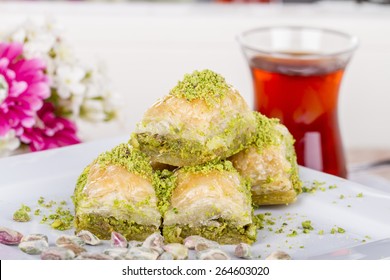 Turkish And Arabix Traditional Dessert Baklava Baklawa