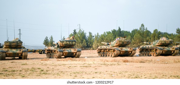 Turkish Army Prepares Operations For Syria. 26 MARCH 2018 HATAY At TURKEY