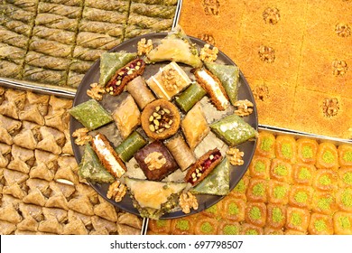 Turkish Baklava And Various Sweets