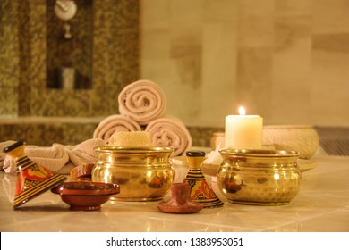 A Turkish Bath Set At Hamam