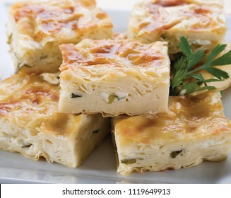 Turkish Cheese Pie (borek) Su Böreği