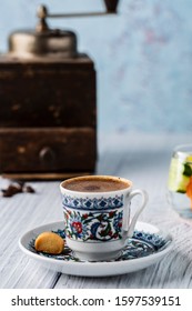 Turkish Coffee Türk Kahvesi Lezzetli Sunumu