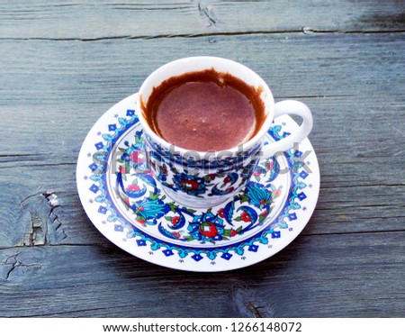 Turkish coffee presentation 