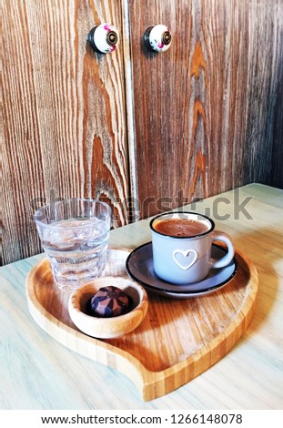 Turkish coffee presentation 
