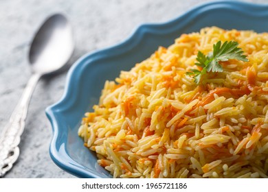 Turkish Cuisine; Carrot Rice Pilaf (Turkish Name; Havuclu Pilav)