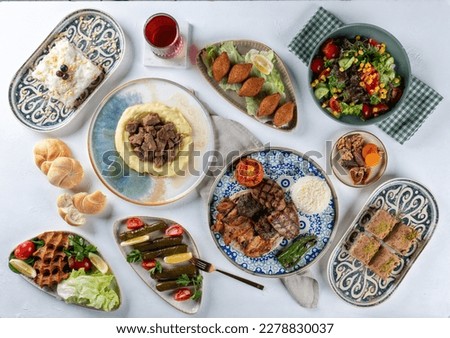 Turkish Cuisine: Middle Eastern traditional lunch. It's also Ramadan 