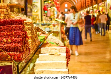 Turkish Delight Shop In The Spice Bazaar, Istanbul