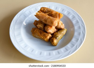 Turkish Dolma Lahana Sarmasi . Cabbage Rolls.