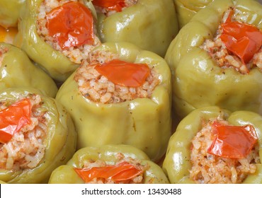 Turkish Food, Stuffed Green Pepper