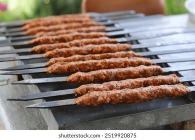 turkish kebab, barbecue, cubed meat, adana kebab, charcoal cooked, picnic, turkish master