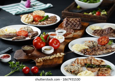 Turkish kebab cuisine shish kebap gyro - Shutterstock ID 1867931530