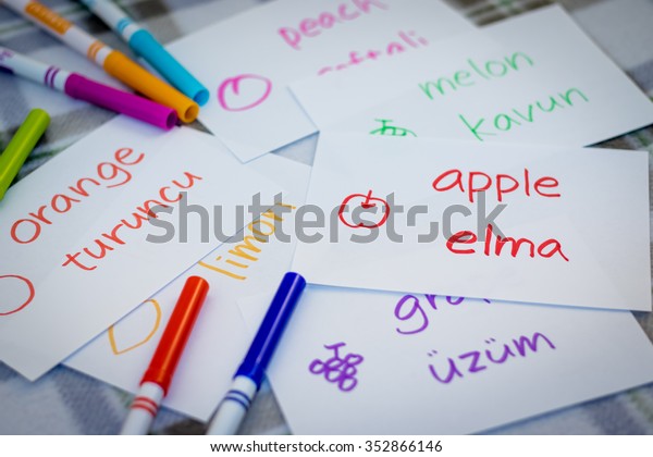 Turkish; Learning New Language with Fruits Name\
Flash Cards