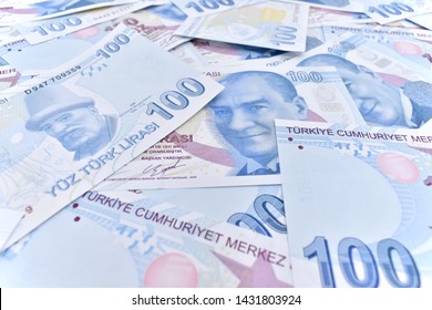 Turkish Lira Tl Turkish Banknotes 100 Stock Photo 1431803924 | Shutterstock