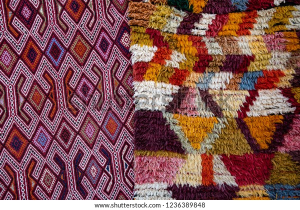 Turkish Ornamental Carpets Background Colorful Fluffy Stock Photo Edit Now 1236389848