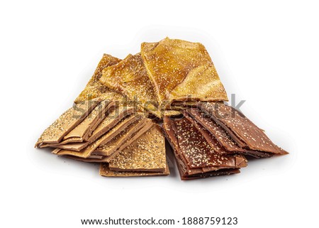 Turkish Pestil Dried Fruit Pulp with Sesame and Walnut