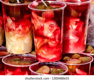 Turkish Pickle Juice On Display In Istanbul