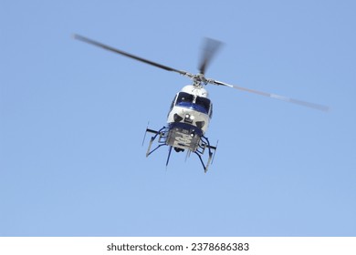 Turkish police helicopter on air