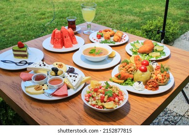 Turkish Ramadan menu, restaurant Ramadan menu, watermelon, cheese, dates, olives, iftar, dessert, main course, hot appetizers, soup, menu, tea, bundle menu