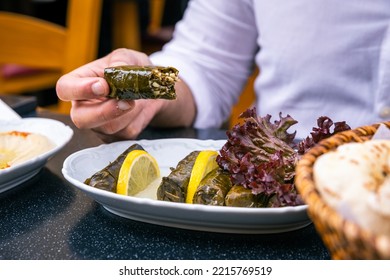 Turkish Sarma With Man Eating Plate