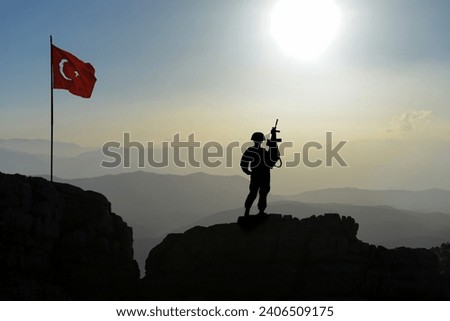 Turkish soldiers are on duty, alert and do their job professionally.