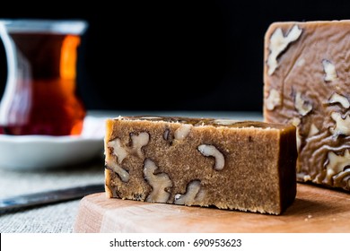 Turkish Summer Helva Or Halva With Walnut.
