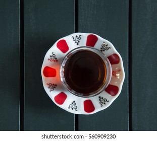 Turkish Tea Top View 