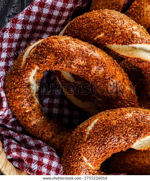 Turkish\
Traditional Bagel Which is Called\
Simit