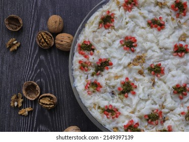 Turkish Traditional Ramadan Dessert Gullac. Dessert From Ottoman Cuisine.