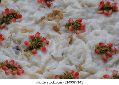 Turkish Traditional Ramadan Dessert Gullac. Dessert From Ottoman Cuisine.