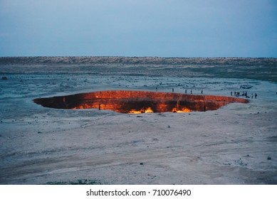 Turkmenistan Derzawa Gas Crater In The Desert