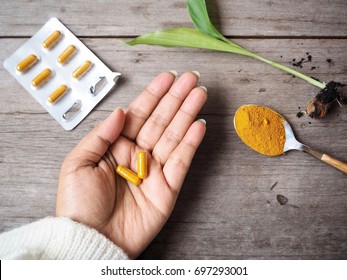 Turmeric Capsules On Hand